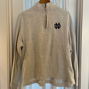 Jansport Tan Feather Notre Dame Quarter Zip